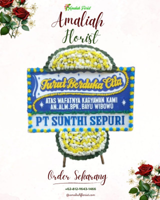 Papan Bunga Duka di Sukorambi